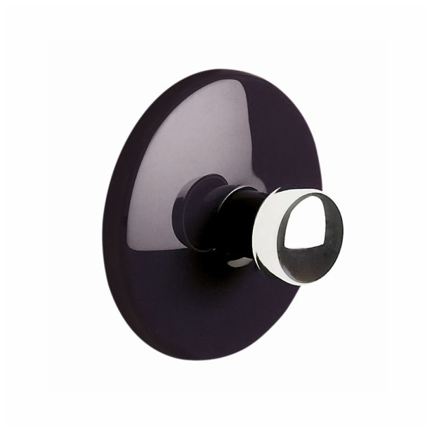 KOPALNIŠKA GALANTERIJA SPIRELLA KLJUKICA BOWL ČRNA OKROGLA SAMOLEPILNA