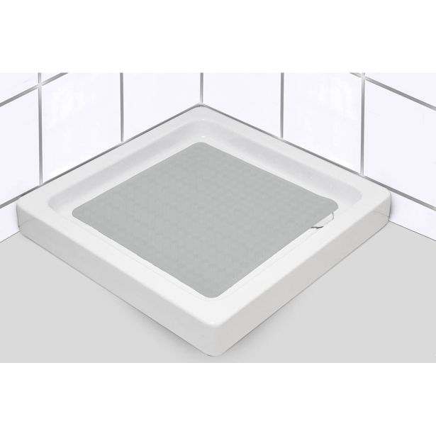 KOPALNIŠKA PREPROGA TENDANCE PODLOGA KAD 53X53 CM SVETLO SIVA GUMA