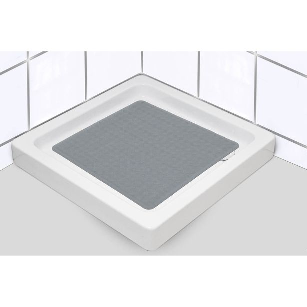 KOPALNIŠKA PREPROGA TENDANCE PODLOGA KAD 53X53 CM TEMNO SIVA GUMA