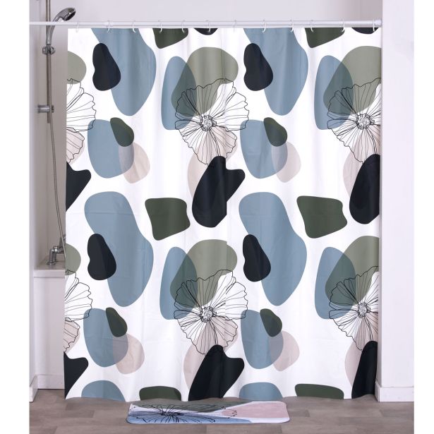 KOPALNIŠKA ZAVESA TENDANCE 180X180 CM PEVA, ROŽE