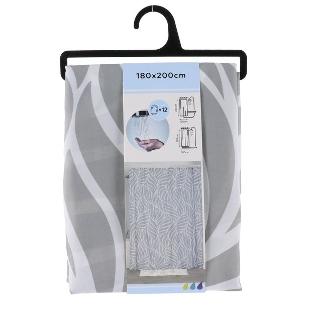 KOPALNIŠKA ZAVESA TENDANCE IMAGINE ZA KAD 180X200 PET, Z VGRAJENIMI OBROČKI