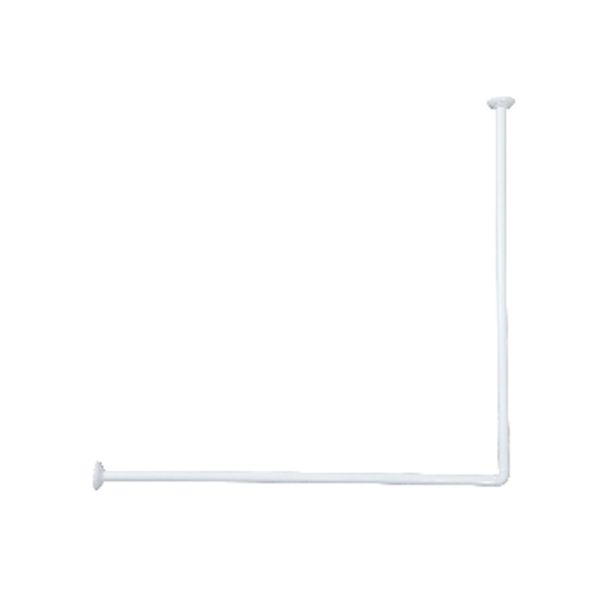 KOPALNIŠKI DODATKI TENDANCE DRŽALO KOTNO ZAVESE ZA KAD 90-90CM, ALU BEL