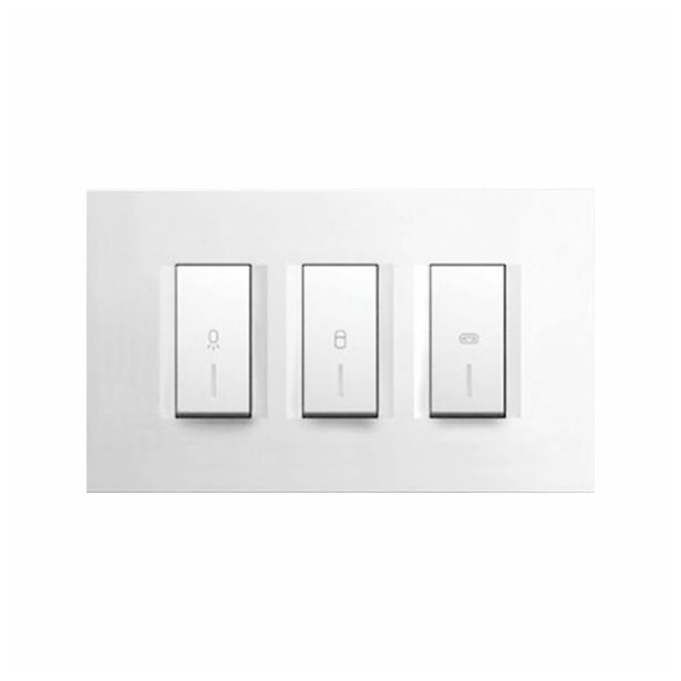 KOPALNIŠKO STIKALO MODUL KOPALNIŠKI SET 3X20AX BELI, 4M, LINE