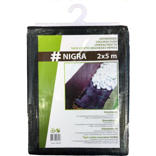 VRTNA FOLIJA KOPRENA PROTI PLEVELU 2X5 M NIGRA 80 G/M2 ČRNA