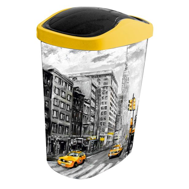 KOŠ NA KLIK HEREVIN 8.5L NEW YORK 17.5X25X32.5CM
