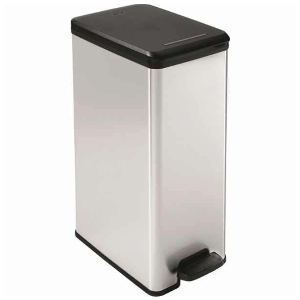 KOŠ PEDALKA CURVER KOŠ S PEDALOM, 40L SIVA BIN