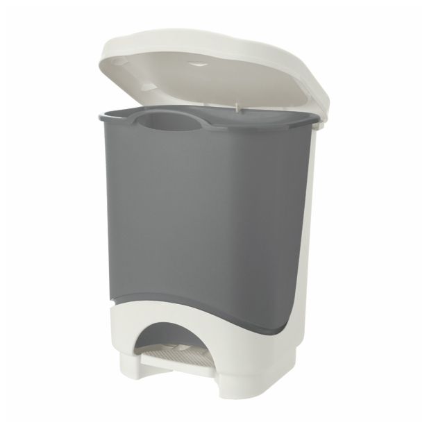 KOŠ PEDALKA TONTARELLI 18 L IDEA 31.6X27.6X41CM CREAM/GREPHITE