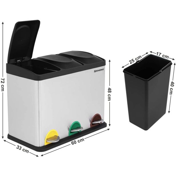 KOŠ ZA LOČEVANJE ODPADKOV SONGMICS 45L, LTB45L