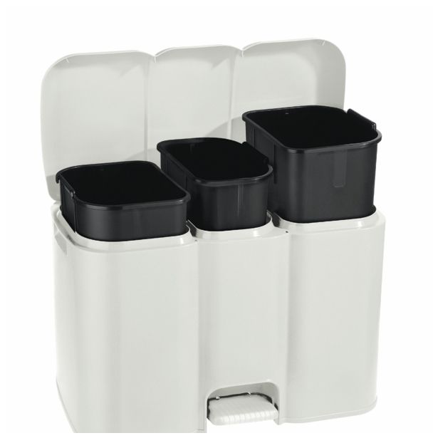 KOŠ ZA LOČEVANJE ODPADKOV TONTARELLI 3 13+8+13L 58.5X32X41.5 CM PATTY CREAM