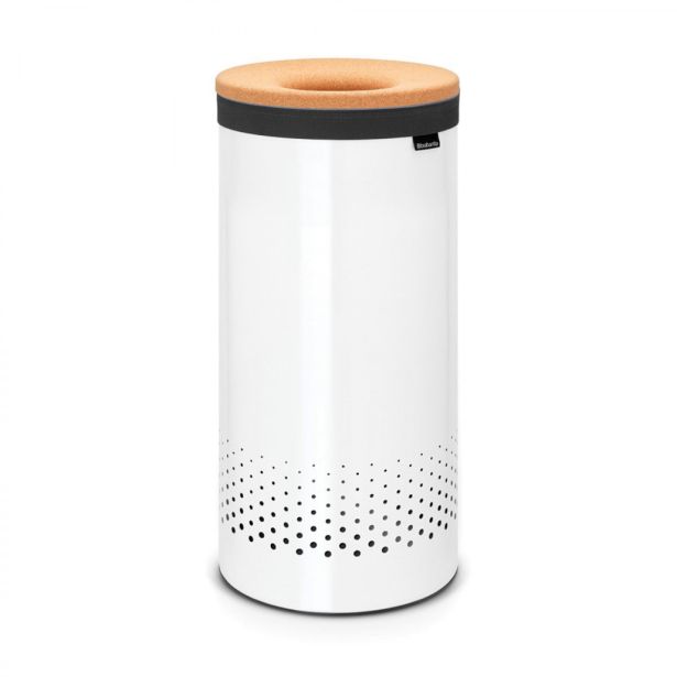 KOŠ ZA PERILO BRABANTIA OKROGEL 35 L, BELO RJAV