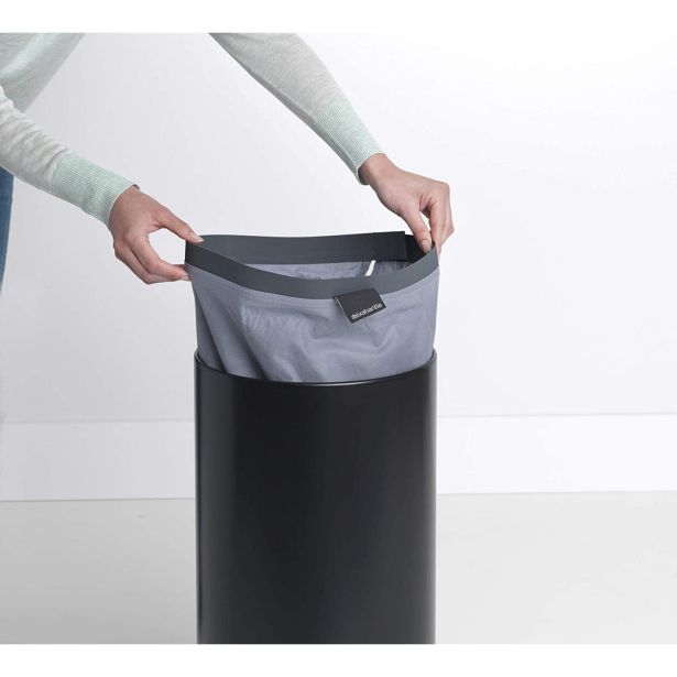 KOŠ ZA PERILO BRABANTIA OKROGEL 35 L, MATT BLACK