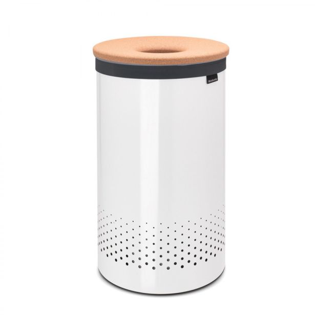KOŠ ZA PERILO BRABANTIA OKROGEL 60 L, BELO RJAV