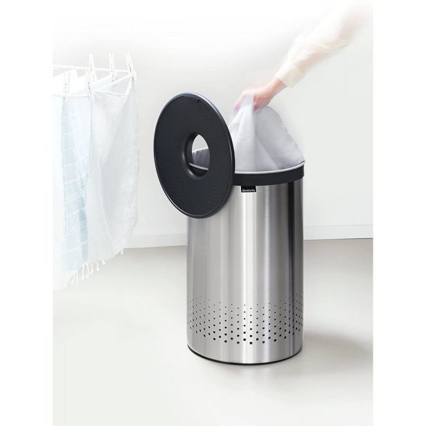 KOŠ ZA PERILO BRABANTIA OKROGEL 60 L, MATT STEEL