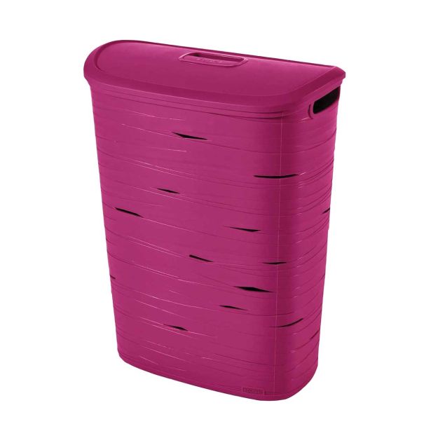 KOŠ ZA PERILO CURVER KOŠ ZA PERILO RIBBON 49L VIJOLIČNA 46X27X59 CM