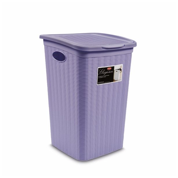 KOŠ ZA PERILO STEFANPLAST 50 L; 37X38X54.5 CM ELEGANCE VIOLA