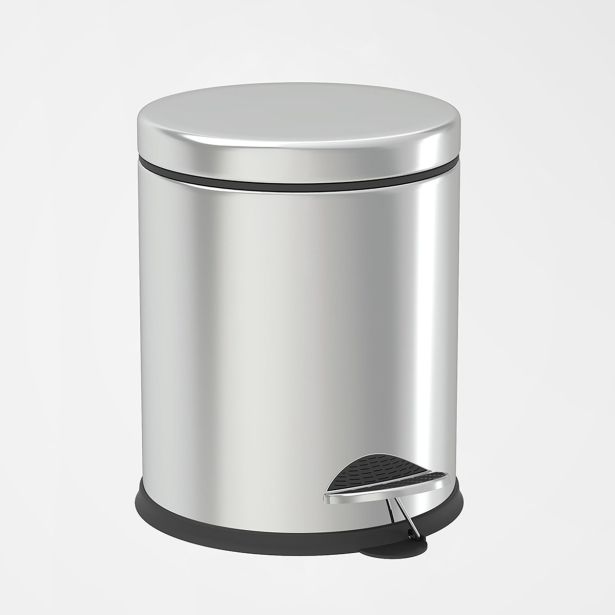 KOŠ ZA SMETI GEPARD SANITARY S PEDALKO, 5L, INOX