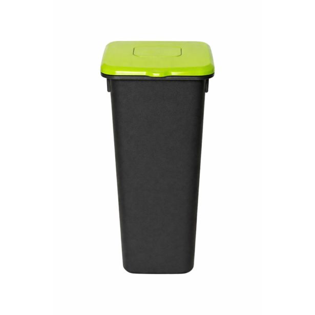 KOŠ ZA SMETI PLA ČRN 20L ZELEN POKROV