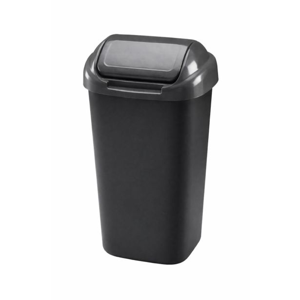 KOŠ ZA SMETI PLA ČRN 30L POKROV