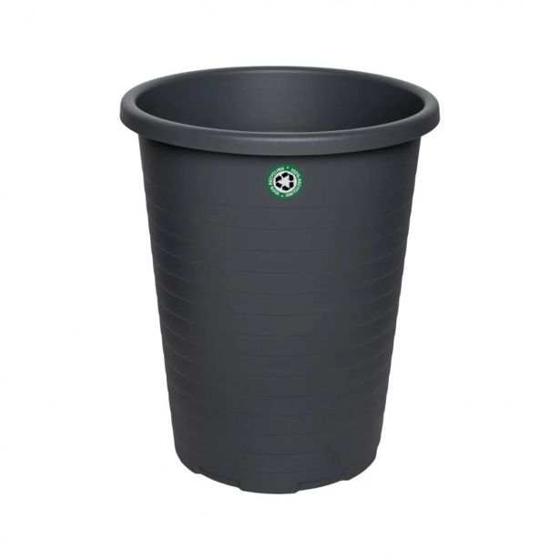 KOŠ ZA SMETI PLA PVC OKROGEL SIV 15L