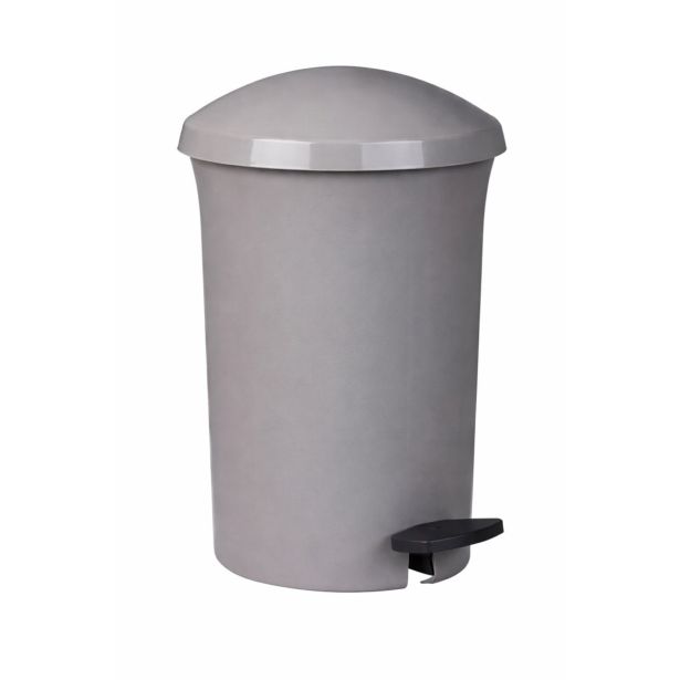 KOŠ ZA SMETI PLA S STOPALKO SIV 3.8L