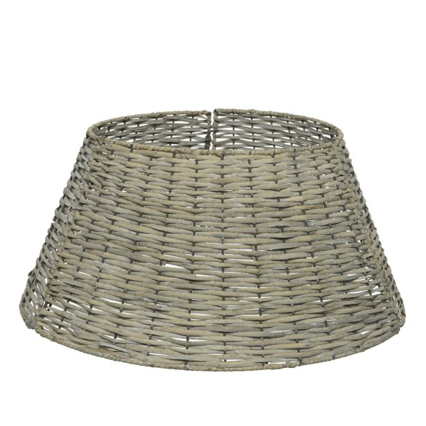 KOŠARA ALI PODLAGA DECORIS OBROČ, SIVE BARVE FI 70 CM, V 28 CM