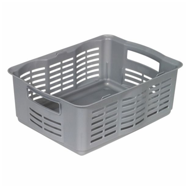 KOŠARA CURVER ALFA 3 40.6X30.5X15.7 CM SREBRNA