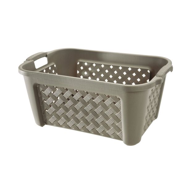 KOŠARA ZA PERILO TONTARELLI 58X38.2X26 CM 35L RJAVA