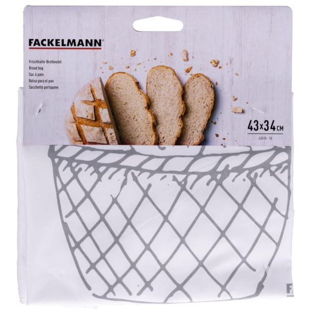 KOŠARA ZA KRUH FACKELMANN VREČKA ZA KRUH 43X34 CM BOMBAŽNA
