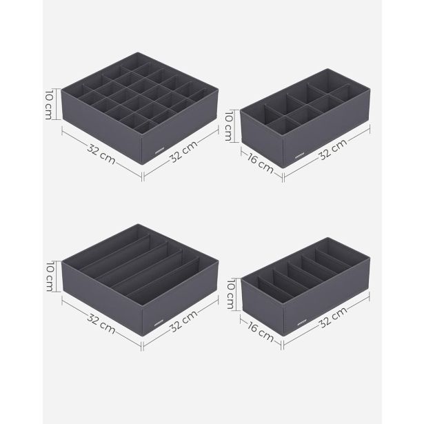 KOŠARA ZA SHRANJEVANJE SONGMICS ZA SPODNJE PERILO