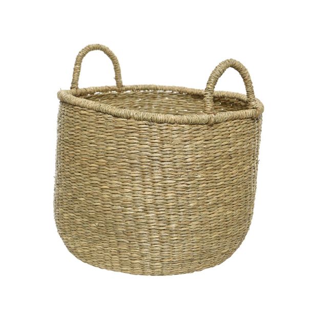 OKRASNA KOŠARA DECORIS KOŠARA, NARAVNE BARVE V 27 CM, FI 35 CM