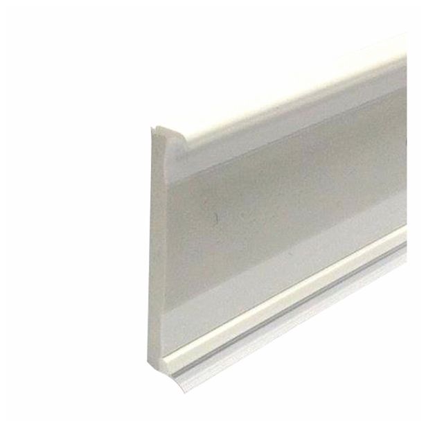 KOTNA ZAKLJUČNA LETEV PVC TALNA BELA 2.5 M