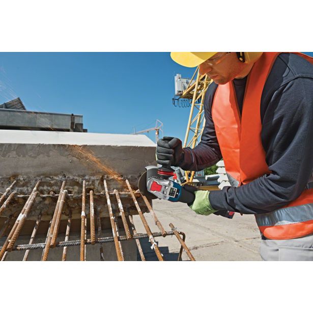 AKUMULAT. KOTNI BRUSILNIK BOSCH PROFESSIONAL GWX 18V-10 SC, 125 MM V L-BOXX-U