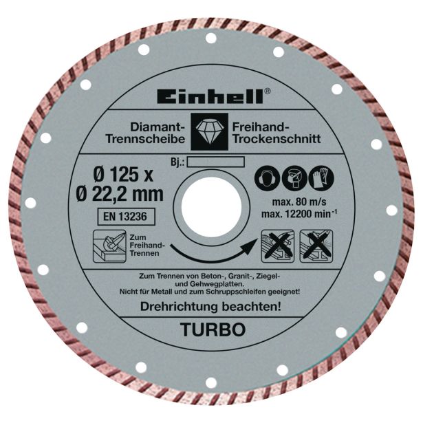 EINHELL KOTNI BRUSILNIK TE-AG 125 CE KIT