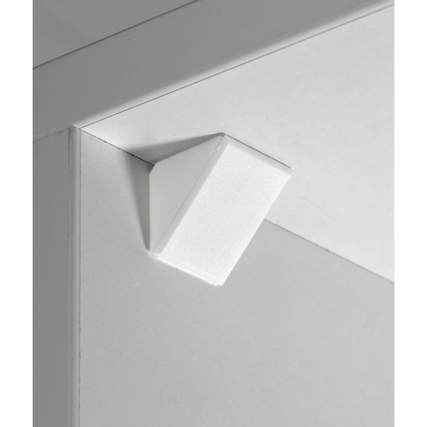 KOTNIK ZA POHIŠTVO HETTICH DIY 22X24X22 MM PVC, BEL, V ZAVOJU JE 4 KOS