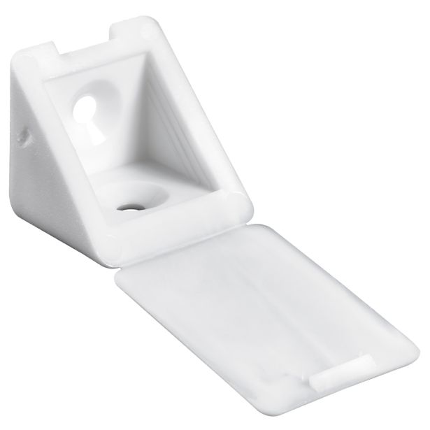 KOTNIK ZA POHIŠTVO HETTICH DIY 22X24X22 MM PVC, BEL, V ZAVOJU JE 4 KOS