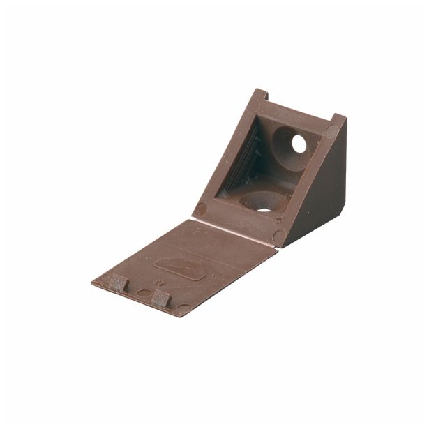 KOTNIK ZA POHIŠTVO HETTICH DIY 22X24X22 MM PVC, RJAV, V ZAVOJU JE 4 KOS