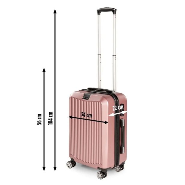 KOVČEK CARBON SERIES,40L,ROZA