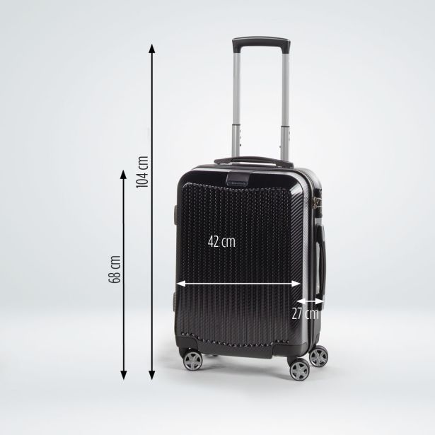 KOVČEK CARBON SERIES,60L,ČR