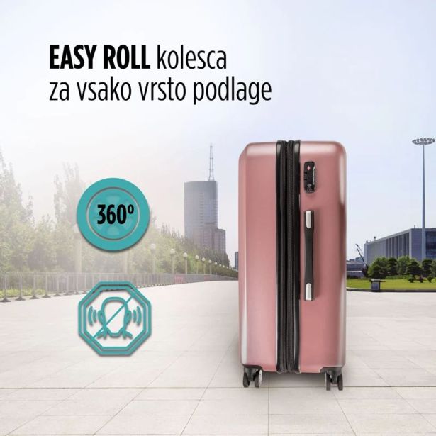 KOVČEK CARBON SERIES,60L,ROZA