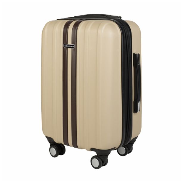 KOVČEK SCANDINAVIA POTOVALNI 40 LIT BEŽ BARVE