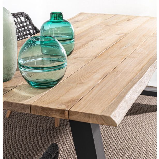 KOVINSKA MIZA BIZZOTTO ROLLAND, 240X100 CM