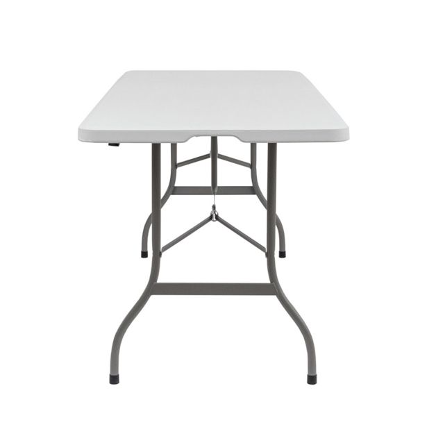 KOVINSKA MIZA MIRPOL VIVID 180X70 CM, BELA