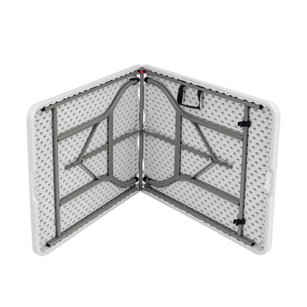 KOVINSKA MIZA MIRPOL VIVID 180X70 CM, BELA