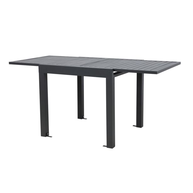 KOVINSKA MIZA MQ SUSAN, TEMNO SIVA 81.5X81.5X75 CM