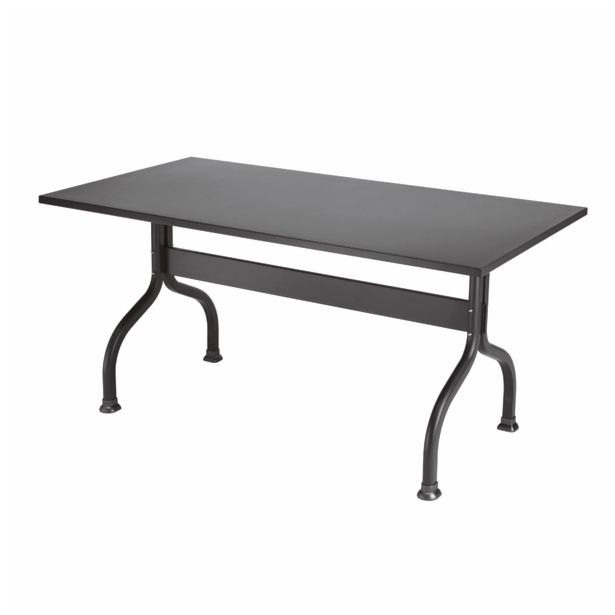 KOVINSKA MIZA SCAB ACHILLE 160X80 CM, ANTRACIT