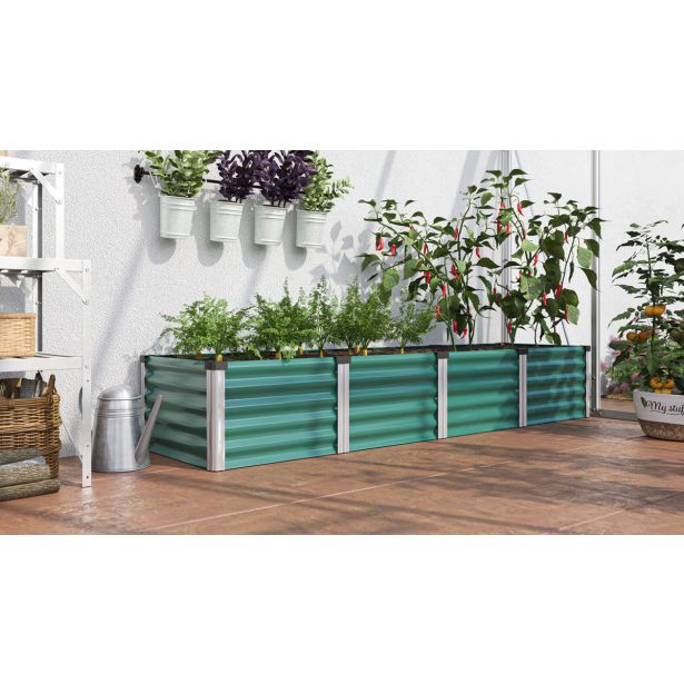 KOVINSKA VISOKA GREDA VITAVIA LINUS IN&OUT 401 L MORSKA TRAVA/ALUM.