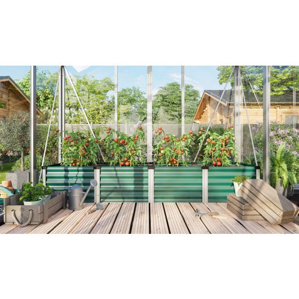 KOVINSKA VISOKA GREDA VITAVIA LINUS IN&OUT 401 L MORSKA TRAVA/ALUM.