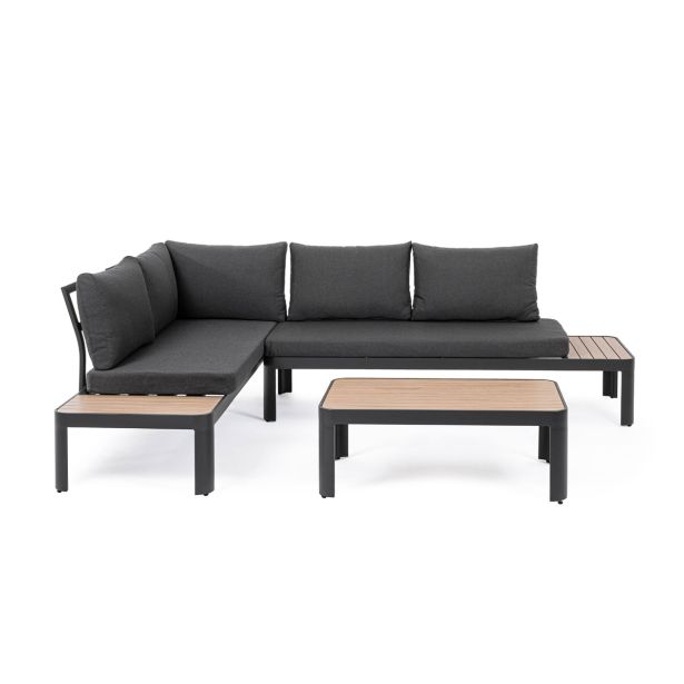 KOVINSKA VRTNA GARNITURA BIZZOTTO NARELLE CHAR YK13 KOTNA SOFA SET3 W-CU