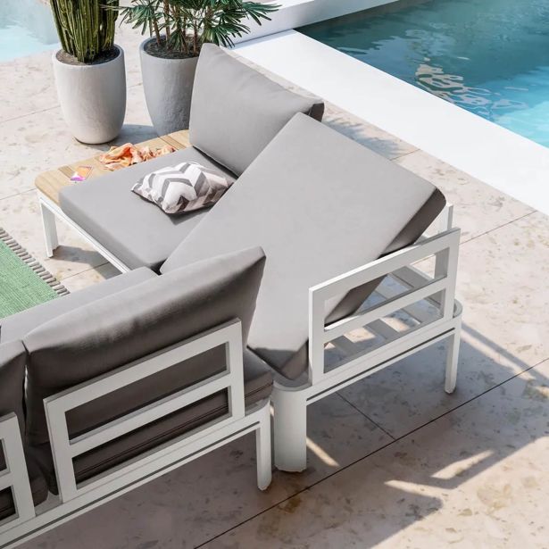 KOVINSKA VRTNA GARNITURA MQ MONO, KOTNA 3 DELNA