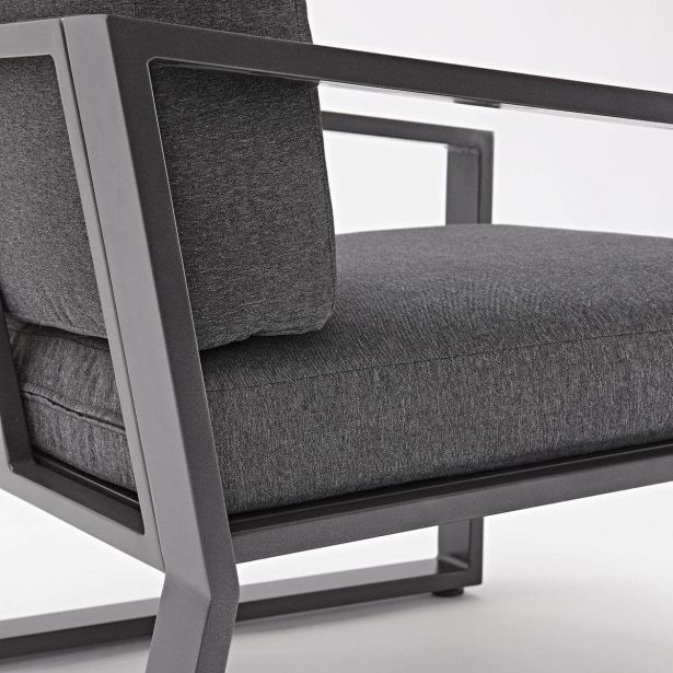 KOVINSKA VRTNA GARNITURA NATERIAL SET LYRA + MIZICA SIVA ALU